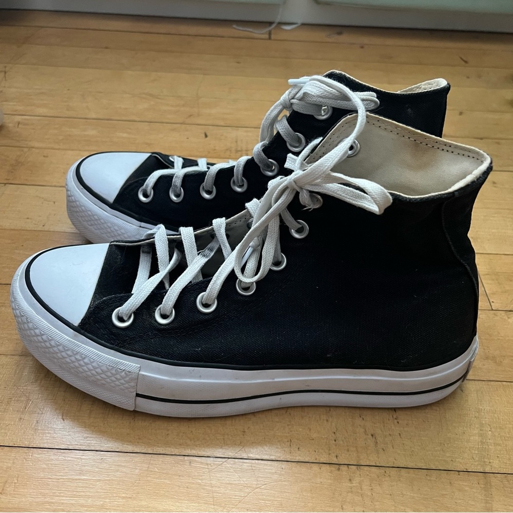 Black Platform Converse - image 2